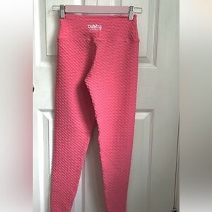 Booty By Brabants Original Leggings Pink/Coral Full Length One Size
